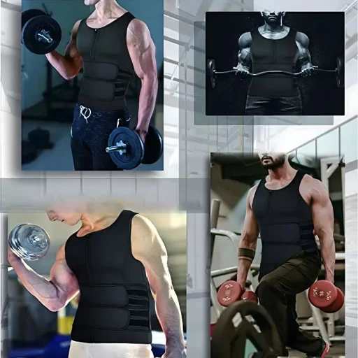 Férfi edző neoprén mellény RC-K-1365 méret S fekete - 7