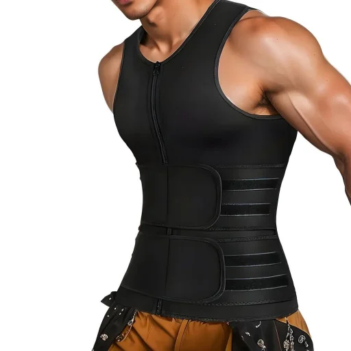 Férfi edző neoprén mellény RC-K-1365 méret S fekete - 9