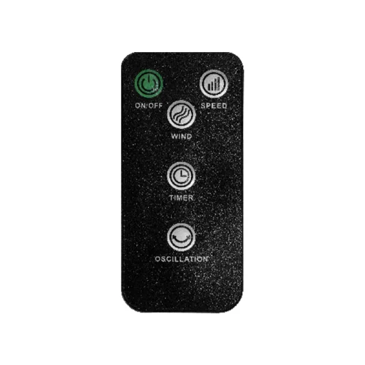 Home SFR 20 álló ventilátor, 50 W, 3 fokozat, 20 cm-es lapátátmérő, 70°-os oszcillálás, állítható fej, fehér LED kijelző, távirányító, fehér - 4