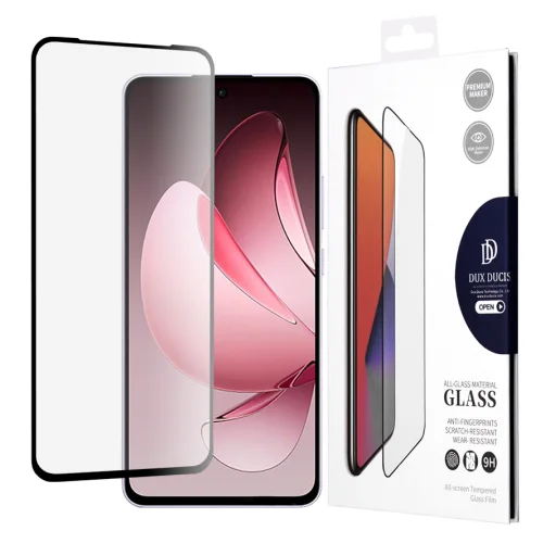  Dux Ducis - Edzett Üveg - Oppo Reno13 F 4G / Reno13 F 5G / Reno13 FS 5G - Fekete üvegfólia - 1