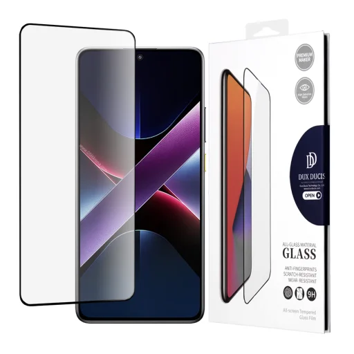  Xiaomi Poco X7 Pro Fekete Dux Ducis Edzett üvegfólia - 1