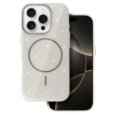 Magsafe Slim Csillogó tok iPhone 16 Pro ezüst