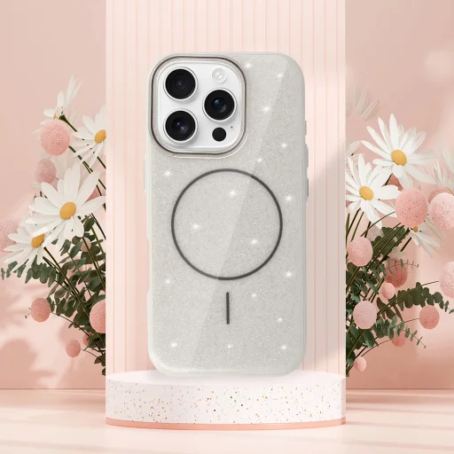 Magsafe Slim Shiny iPhone 16 Pro Max tok ezüst - 6