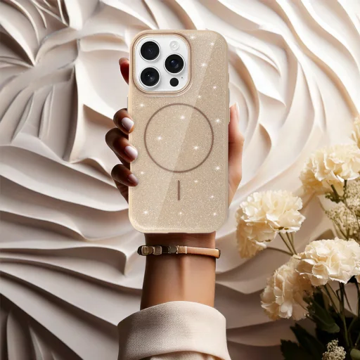  iPhone 13 Arany Magsafe Slim Shiny tok - 5