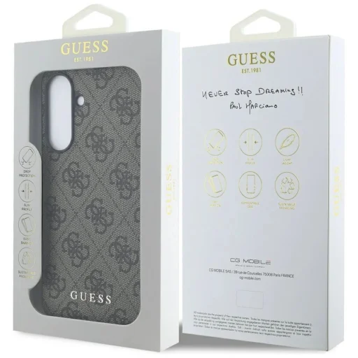 Guess 4G Metal Arany Logó tok Samsung Galaxy A36 - Barna - 7