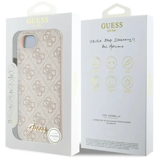  iPhone 16e Pink Guess 4G Script Logo MagSafe tok - 8