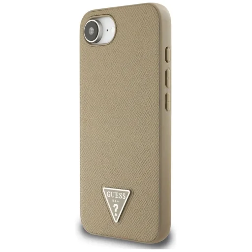  iPhone 16e Barna Guess Grained Triangle MagSafe tok - 2
