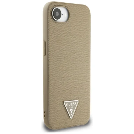  iPhone 16e Barna Guess Grained Triangle MagSafe tok - 4