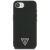  iPhone 16e Fekete Guess Grained Triangle MagSafe tok thumbnail