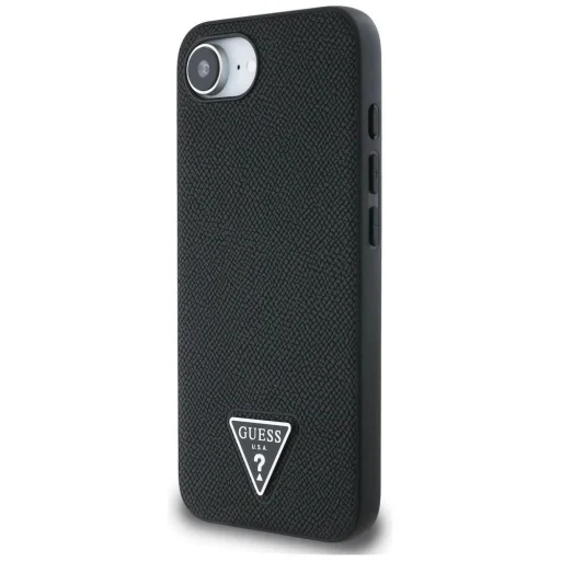  iPhone 16e Fekete Guess Grained Triangle MagSafe tok - 2