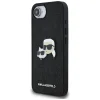  iPhone 16 Fekete Karl Lagerfeld Fixed Glitter Karl&Choupette Heads Metal Pin tok thumbnail