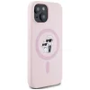  iPhone 15 Plus Pink Karl Lagerfeld Szilikon Karl&Choupette MagSafe tok thumbnail