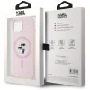  iPhone 15 Plus Pink Karl Lagerfeld Szilikon Karl&Choupette MagSafe tok thumbnail
