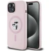  iPhone 15 Plus Pink Karl Lagerfeld Szilikon Karl&Choupette MagSafe tok