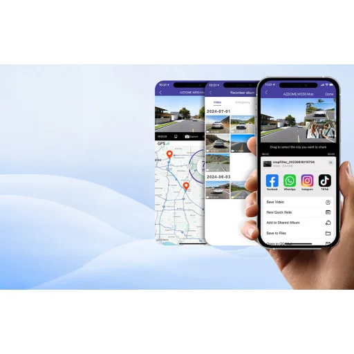 AZDOME M550 Max 4K autós kamera, dash cam - 3