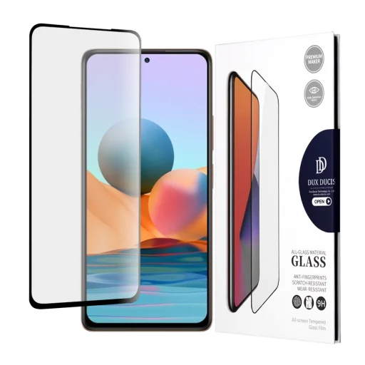  Xiaomi Redmi Note 10 Pro / Note 10 Pro Max Fekete Dux Ducis Edzett üveg - 1