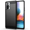  Techsuit - Karbon Szilikon - Xiaomi Redmi Note 10 Pro / Note 10 Pro Max - Fekete tok - 1