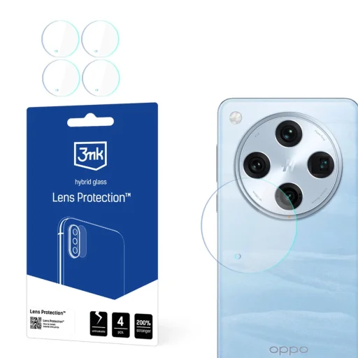 Hibrid üveg kamera lencséhez 3mk lencsevédő Oppo Find X8 Pro üvegfólia - 1