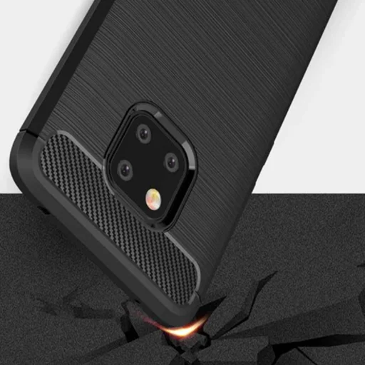  Techsuit - Szénszálas szilikon tok - Huawei Mate 20 Pro - Fekete - 5