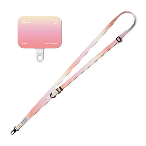  Ringke - Holder Link Snap Hook Lanyard Szíj - Keresztpántos Nyakpánt Telefon Tokokhoz - Aloha Naplemente - 1