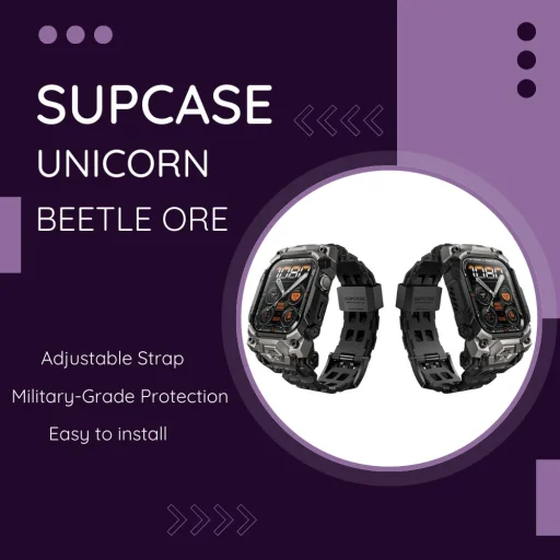  Apple Watch 10 46mm Fekete Supcase Unicorn Beetle Pro Ore verzió tok - 4