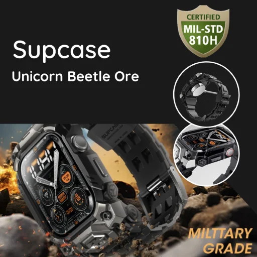  Apple Watch 10 46mm Fekete Supcase Unicorn Beetle Pro Ore verzió tok - 6