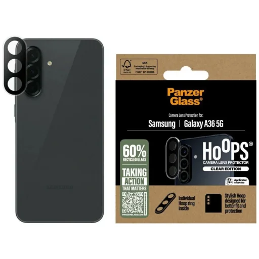 PanzerGlass Hoops Lencsevédő Üveg Samsung Galaxy A36 5G - Átlátszó üvegfólia - 1