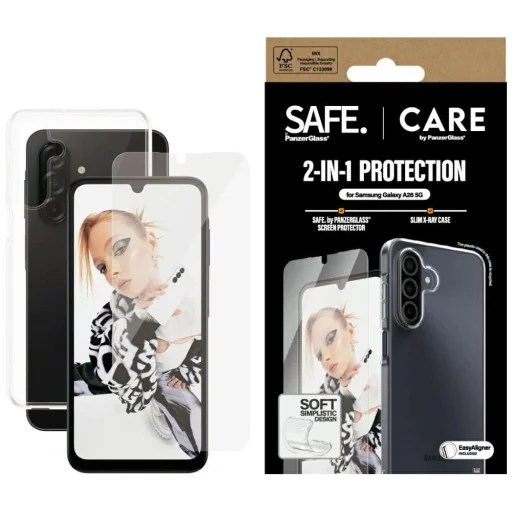 CARE by PanzerGlass Fashion 2in1 tok+üvegfólia Samsung Galaxy A26 5G-hez - átlátszó - 1