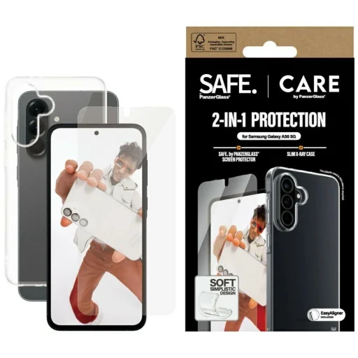 CARE by PanzerGlass Fashion 2in1 tok+üvegfólia Samsung Galaxy A56 5G - átlátszó - 1