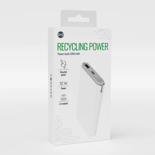Forever újrahasznosított powerbank 5000 mAh RPB-05-18,5 - 3