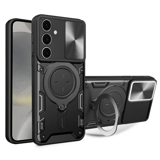  Techsuit - CamGuard Pro - Samsung Galaxy S24 - Fekete tok - 1