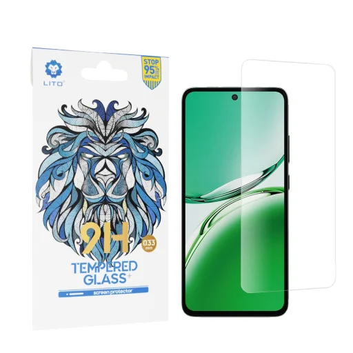  Lito - 2.5D Klasszikus Üveg - Oppo Reno12 F 4G - Átlátszó üvegfólia - 1