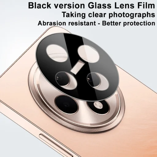  Techsuit - Teljes Kamera Üveg - Oppo Reno12 F 4G / Reno12 F 5G / Reno12 FS - Fekete üvegfólia - 4