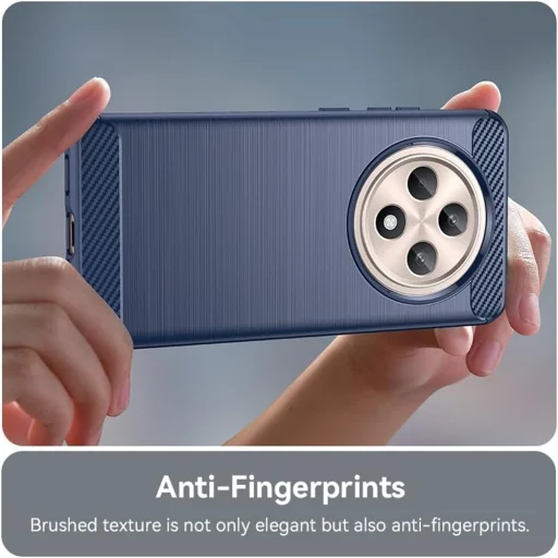  Techsuit - Karbonszilikon - Oppo Reno12 F 4G / Reno12 F 5G / Reno12 FS - Kék tok - 5