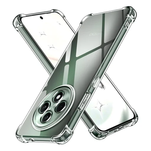  Techsuit - Ütésálló átlátszó szilikon tok - Oppo Reno12 F 4G / Reno12 F 5G / Reno12 FS - Átlátszó - 1