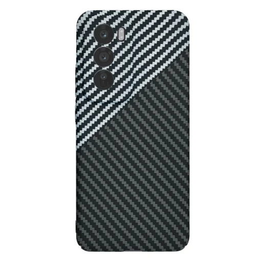 Techsuit - Karbonit Szálhéj - Oppo Reno12 Pro - Lopakodó Szürke tok - 3