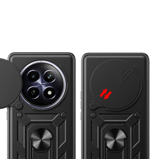  Techsuit - CamShield Sorozat - Oppo Reno12 F 4G / Reno12 F 5G / Reno12 FS - Fekete tok - 2