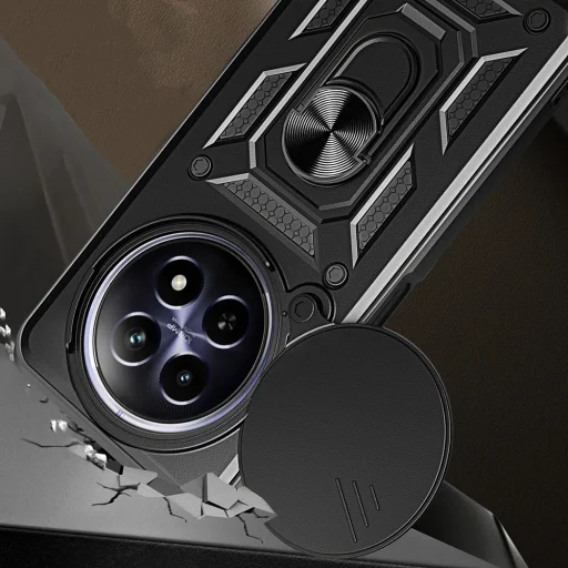  Techsuit - CamShield Sorozat - Oppo Reno12 F 4G / Reno12 F 5G / Reno12 FS - Fekete tok - 4