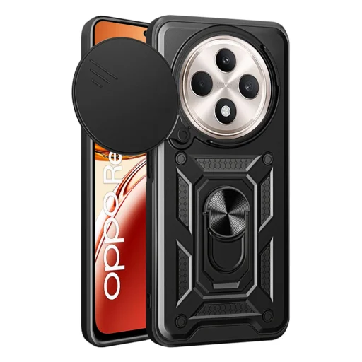  Techsuit - CamShield Sorozat - Oppo Reno12 F 4G / Reno12 F 5G / Reno12 FS - Fekete tok - 1