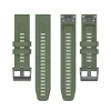 Szilikon szíj Garmin Fenix 3/3HR/5X/6X/6X Pro/7X/7X Pro sötétzöld - 3