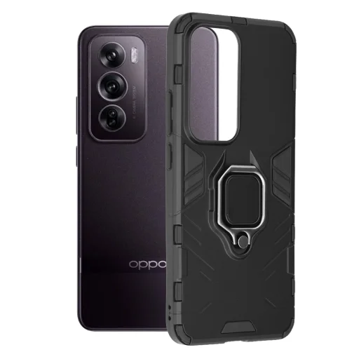  Techsuit - Szilikon Védőburkolat - Oppo Reno12 Pro - Fekete tok - 1