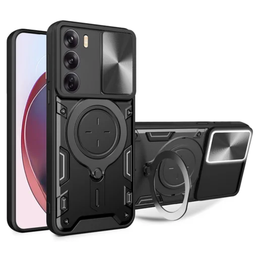  Techsuit - CamGuard Pro - Oppo Reno12 Pro - Fekete tok - 1