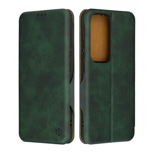 Techsuit - Biztonságos Tárca Plusz - Samsung Galaxy S25 Edge - Zöld tok - 1