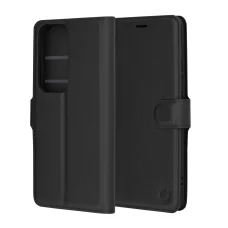  Techsuit - Bőr Fólia - Oppo Reno12 Pro - Fekete tok