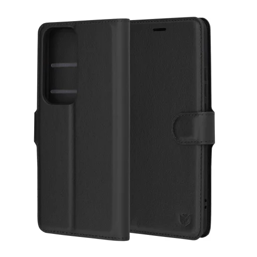  Techsuit - Bőr Fólia - Oppo Reno12 Pro - Fekete tok - 1