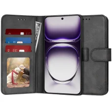  Techsuit - Naplófüzet - Oppo Reno12 - Fekete tok