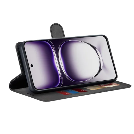  Techsuit - Naplófüzet - Oppo Reno12 - Fekete tok - 2