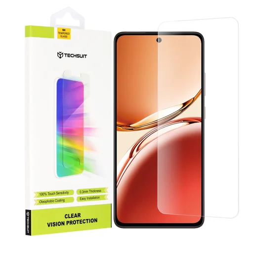  Techsuit - Clear Vision Üveg - Oppo Reno12 F 4G / Reno12 F 5G / Reno12 FS - Átlátszó üvegfólia - 1