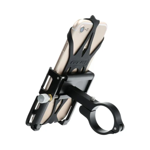 GUB biciklis telefontartó + szilikon pánt P10 Alumínium fekete - 6