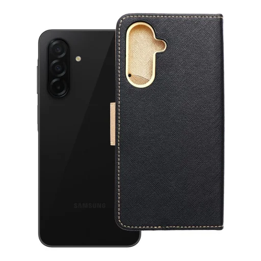 FANCY flipové puzdro Samsung Galaxy A26 čierno-zlaté - 8